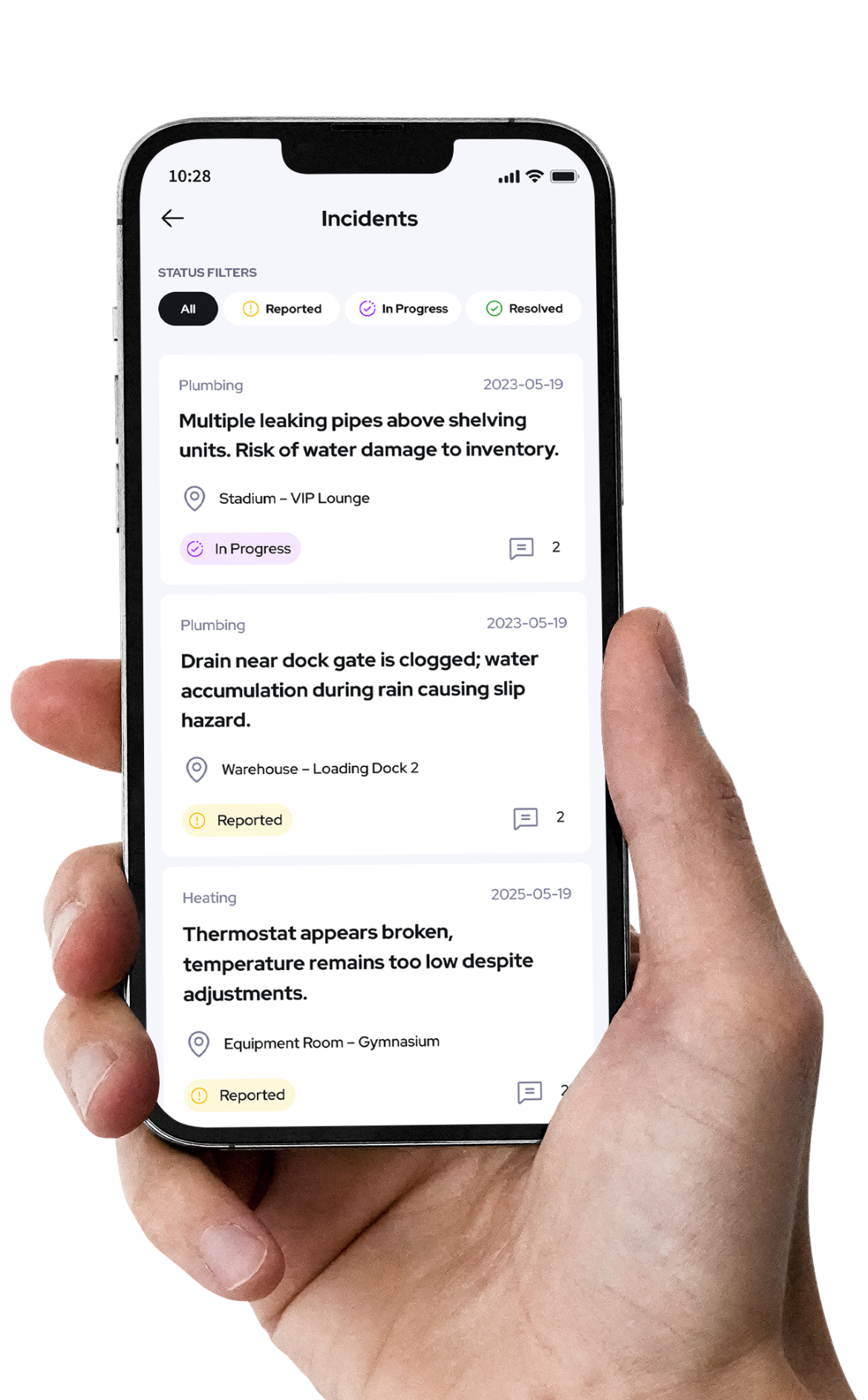 IRIS App on mobile phone